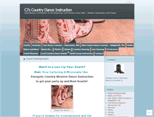 Tablet Screenshot of cjscountrydance.com